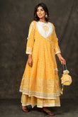 Amber Angrakha Cotton Dress with Potli